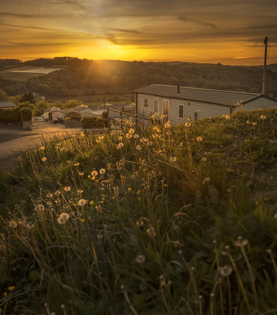 Holiday homes at Seren y Dyffryn with panoramic views across North Wales.