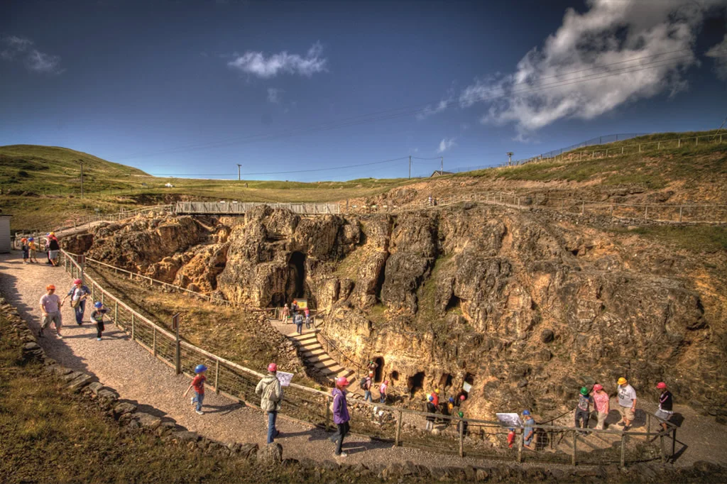 Visitors exploring Great Orme attractions near Llandudno.